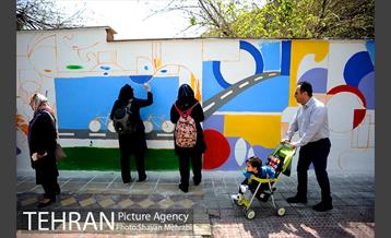 رنگ آمیزی و طراحی جداره شهری در منطقه 7 11