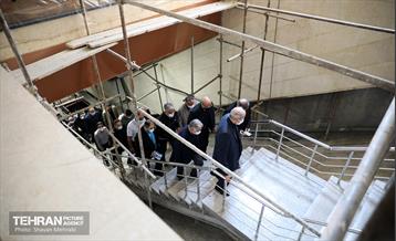 بازدید اعضای کمسیون حمل و نقل شورای اسلامی شهر از ایستگاه مترو شهید رضایی 49