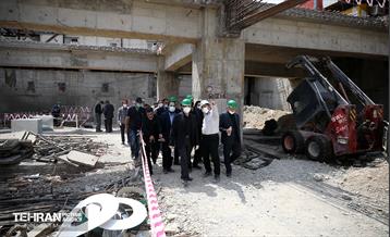 بازدید اعضای کمسیون حمل و نقل شورای اسلامی شهر از ایستگاه تقاطعی مترو توحید 46