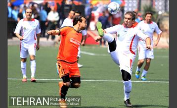 دیدار رسانه ورزش و پیشکسوتان تیم ملی فوتبال ایران به نفع سیل زدگان 13