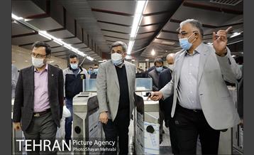 بازدید شهردار تهران از خط 6 مترو تهران 50