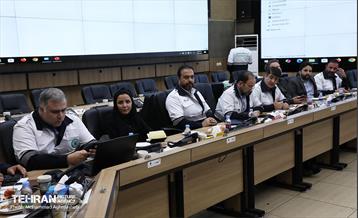 بازدید مدیرکل حوزه شهردار تهران از سازمان پیشگیری و مدیریت بحران شهر تهران 9