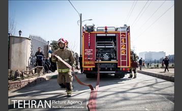 مانور عملیاتی آتشنشانان جنوب تهران 3