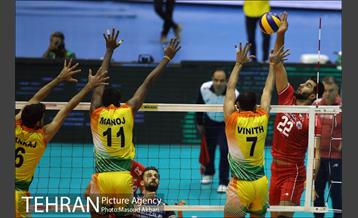 دیدار تیم های ملی والیبال ایران و هند 17