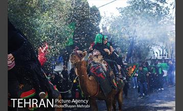 حرکت نمادین کاروان اُسرای کربلا در ده ونک 22