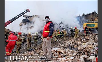 سومین روز عملیات امداد ونجات حادثه پلاسکو -2 5