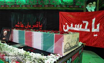 بدرقه پیکر مطهر شهید گمنام دوران دفاع مقدس در اداره‌کل سرمایه‌انسانی 6