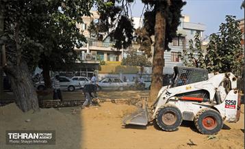 آخرین مراحل ساخت بوستان مادر و کودک "باغ نظر" 16