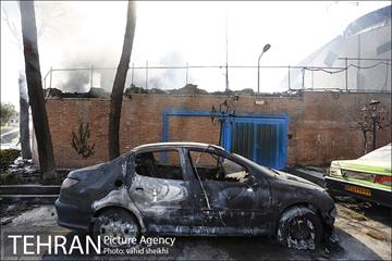 آتش سوزی در کارخانه رنگ  19