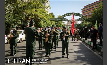 مراسم تشییع و خاکسپاری دو شهید گمنام دفاع مقدس در بوستان اندیشه 1