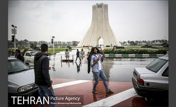 بارش باران پاییزی در تهران 16