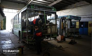 به وقت خدمت؛ بازآمادسازی اتوبوس‌های شهری تهران 15