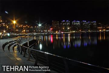 نمای غروب و شب دریاچه خلیج فارس 17