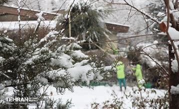 عملیات برف‌روبی در منطقه چهار