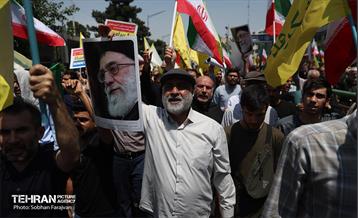 راهپیمایی مردمی علیه تهاجم رژیم صهیونیستی به ایران 19