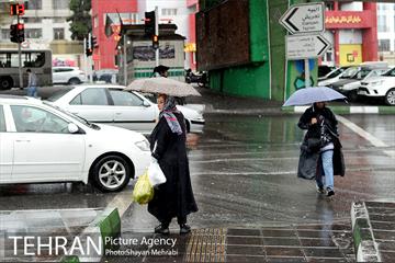 بارش باران پاییزی در تهران 10