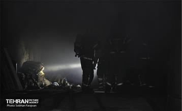 آتش سوزی در خیابان بهار تهران 56