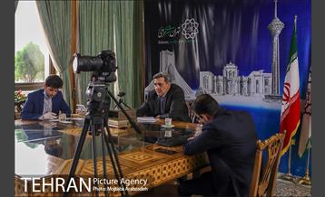 ویدئوکنفرانس شهردار تهران با شهرداران آتن و بوسنی 2
