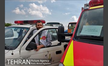 رزمایش ضدعفونی معابر سازمان بسیج شهرداری تهران 16