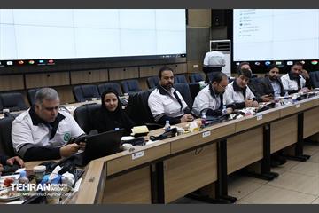 بازدید مدیرکل حوزه شهردار تهران از سازمان پیشگیری و مدیریت بحران شهر تهران 9