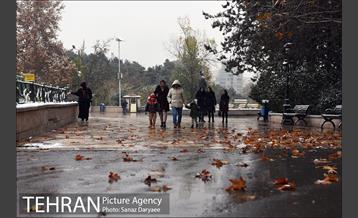 بارش برف پاییزی در تهران 26