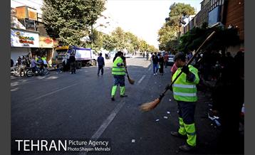 خدمات شهرداری تهران در مراسم پیاده روی جاماندگان حسینی (ع) 16