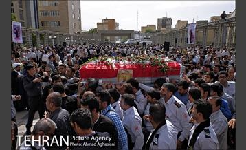 تشییع پیکر شهید آتشنشان علی قانع 26