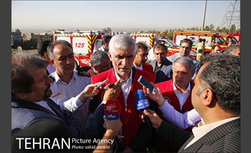 بازدید شهردار از امکانات و تجهیزات جدید سازمان آتش نشانی 7