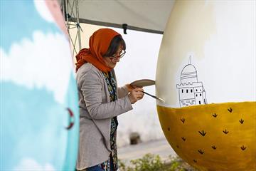 جشنواره تخم مرغ رنگی در باغ شهدا 6