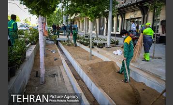 گلکاری در خیابان ولیعصر 23