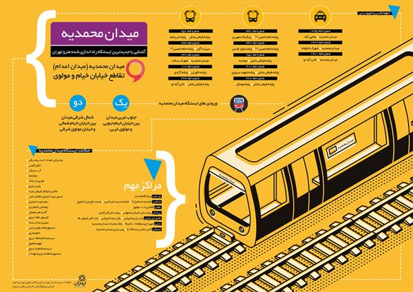 آشنایی با ایستگاه مترو محمدیه یکی از جدیدترین ایستگاه های مترو تهران