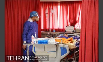 بخش بیماران کرونایی بیمارستان بعثت 3