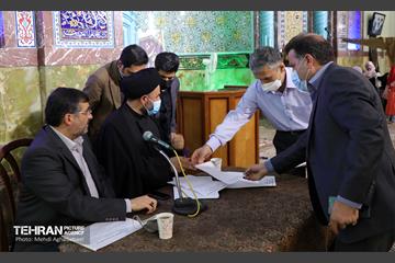 جلسه ملاقات مردم حجت الاسلام آقامیری نماینده شوراى شهر 12