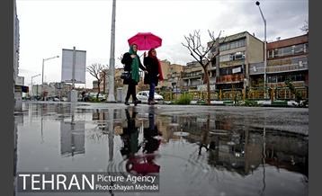 بارش باران بهاری در تهران 15