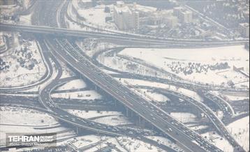 تهران برفی از نمای برج میلاد 39