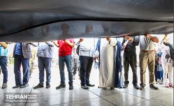 اهتزاز اَبَر پرچم متبرک ابا عبدالله حسین(ع) 22