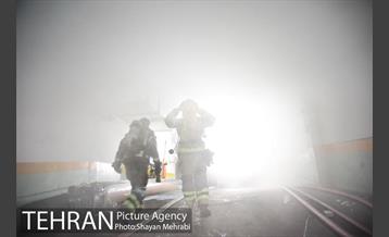 آتش سوزی در ساختمان برق حرارتی 17