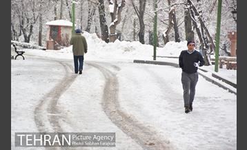 روز برفی تهران در بوستان ملت 15