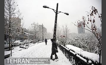 بارش برف زمستانی در تهران 4