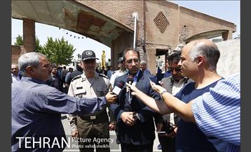 تخریب سردر پادگان جی 7