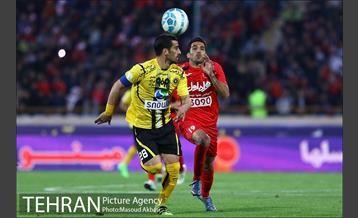 دیدار تیم های فوتبال پرسپولیس و سپاهان