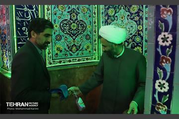 غبارروبی مسجد سیدالشهدا محله نازی آباد 1