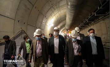 بازدید شهردار تهران از کارگاه ساخت ایستگاه متروی حرم عبدالعظیم 11