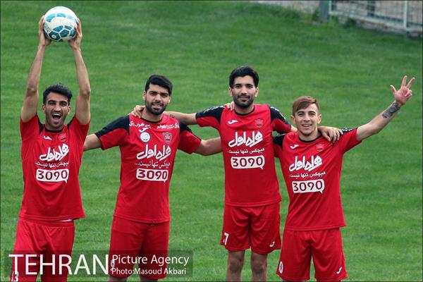 تمرین تیم فوتبال پرسپولیس تهران