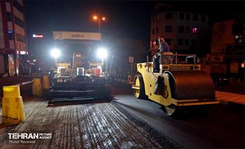 عملیات آسفالت ریزی در منطقه 5 14