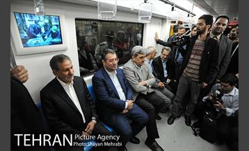 بازدید معاون اول رئیس جمهور به همراه شهردار تهران از مترو تهران 8