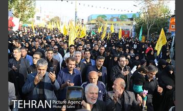 حضور شهروندان منطقه 15 در راهپیمایی اربعین امام حسین(ع) 2