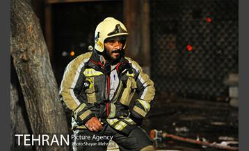 آتش سوزی ساختمان میدان حسن آباد 33