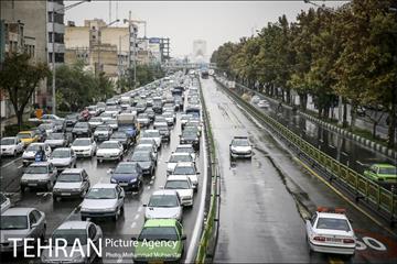 بارش باران پاییزی در تهران 13