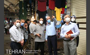 بازدید معاون شهرسازی و معماری شهرداری تهران و شهردار منطقه ۱۲ از بازار امین السلطان 3
